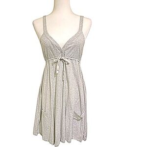 PINK Victoria Secret’s Dress V-neck Racerback Lounge Coverup Heather gray Size S